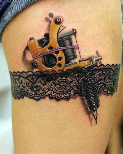 Tattoo Gun 3D Tattoo