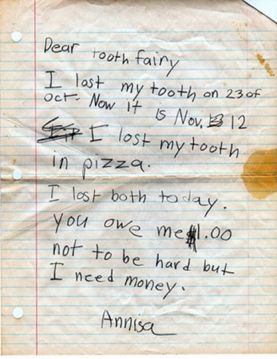 Tooth Fairy Apology
