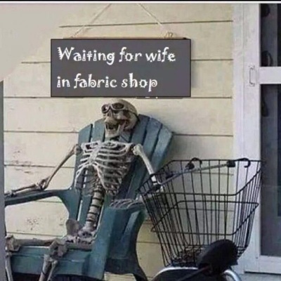 Waiting For Wife In A Cloth Store!