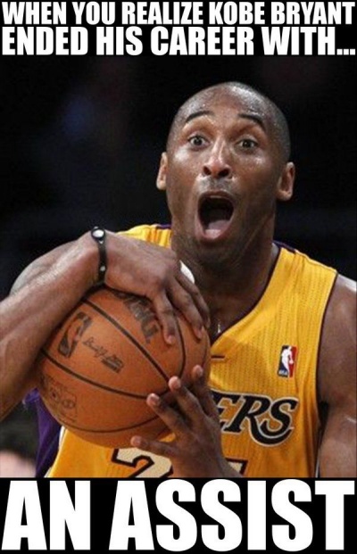 When Kobe Bryant Ended His Career With An Assist! 