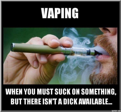 When People Say Vaping Is Gay