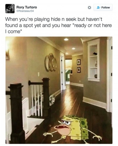 When You Are Playing Hide-and-Seek