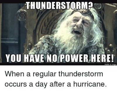 When A Regular Thunderstorm Occur A Day After A Hurricane!