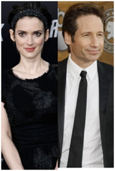 Winona Ryder and David Duchovny