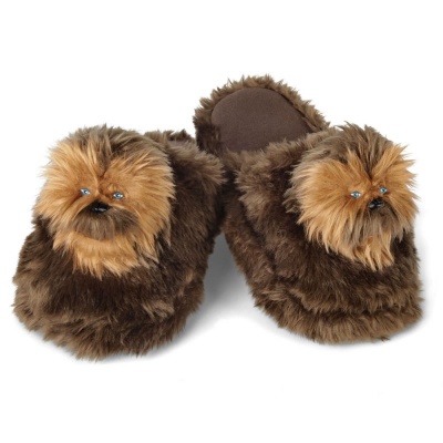 Yorkshire Terrier Slippers Or Chewbacca Slippers?
