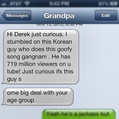 Grandpa Learns About Psy