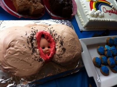 Child delivery cake
