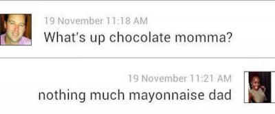 Chocolate Mama Vs. Mayonnaise Dad