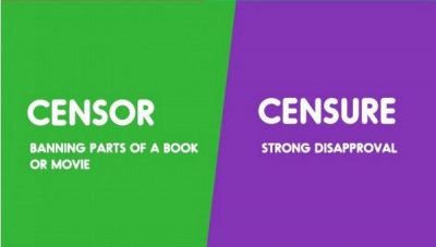 Censor vs. Censure