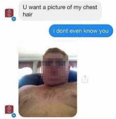 This guy Who Tries to Impress Ladies with His Chest Hair