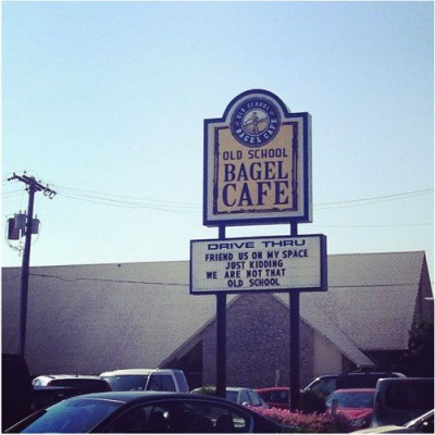 This Epic Bagel Place Sign 