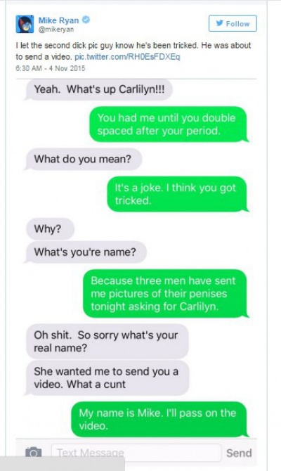 He Keeps Getting Those Sexts and Awkward Pics