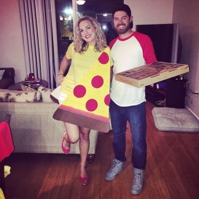 Pizza Delivery Boy and Pizza Costume