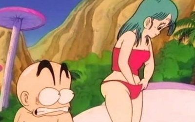 This Krillin And Bulma Scene From DragonBall