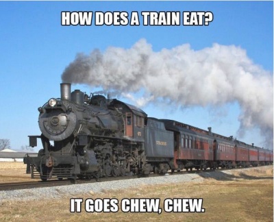 How Does a Train Eat?