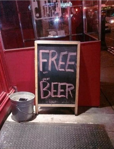 Free Beer! Really?