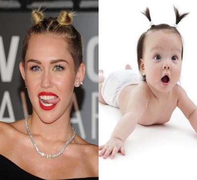 Miley Cyrus vs baby girl