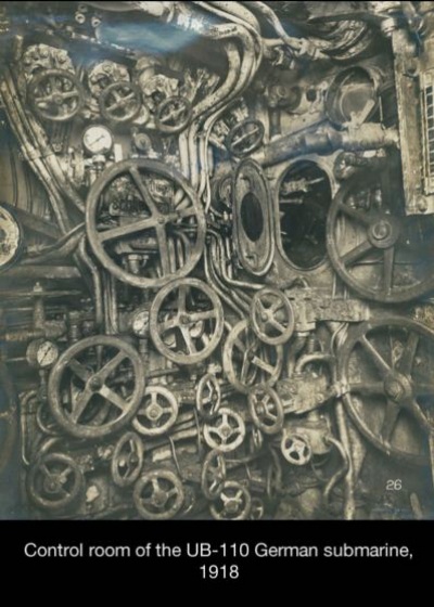 A Control Room of a Japanese Submarine