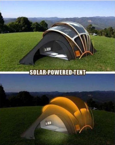 Solar-Powered Camping Tent