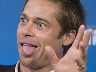 Brad pitt funny face