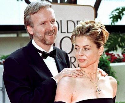 James Cameron and Linda Hamilton