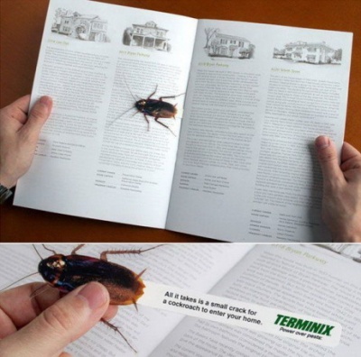 Cockroach Bookmark for the Weird Stuff Lovers