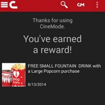 Use Cinemark App to Earn Rewards