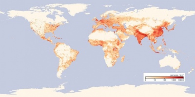 Map that Shows Population Density