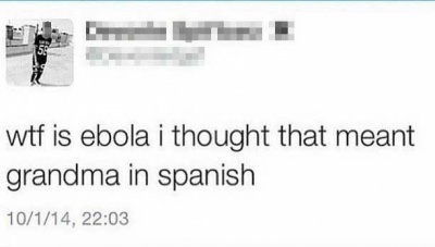 This Person Who Thinks Ebola is a Spanish Word