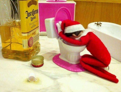 This Drunk Elf on the Shelf