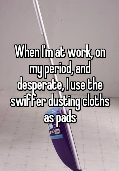 Ran out of Pads? Let Dusting Cloths Do the Job