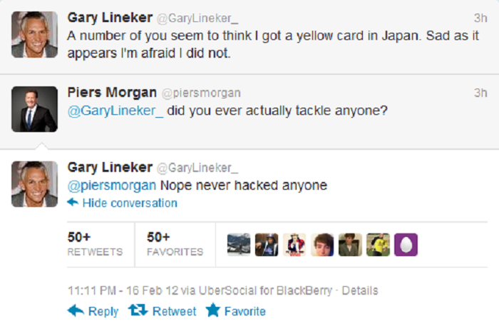 Piers Morgan Vs. Gary Lineker