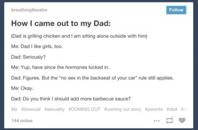 Dad Doesn't Care about Sexual Orientation, But Believes in Rules