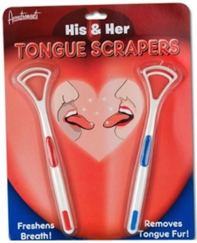 His and Her Tongue Scrapers