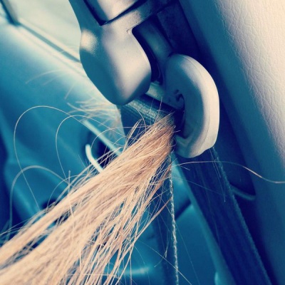 When Hair Gets Stuck in a Seatbelt