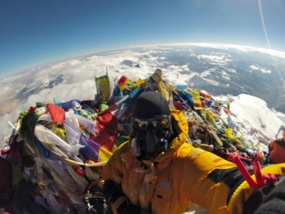 Selfie on Mount Everest