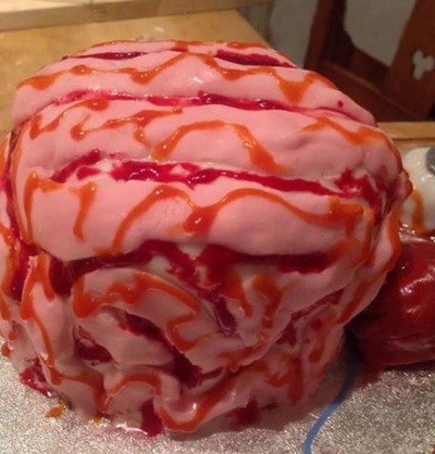 Halloween Brain Cake