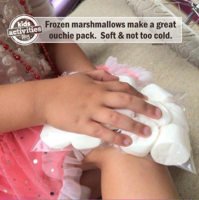 Frozen Marshmallows Work Better than a Cold Compress