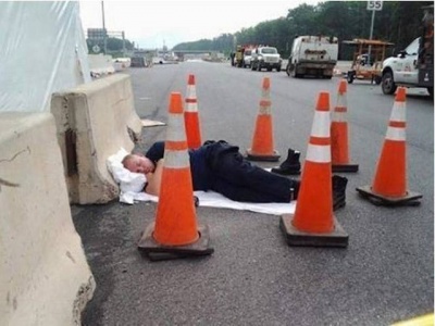 Taking a Quick Nap on Road