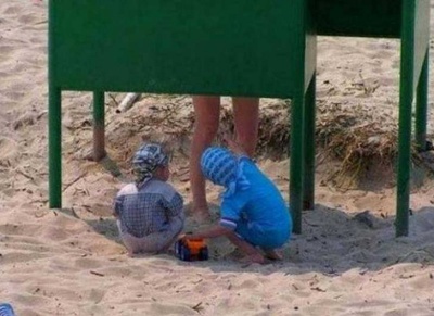 Curious Kids at Beach