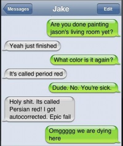 What color is a period red?