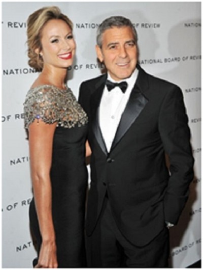 George Clooney and Stacy Keibler