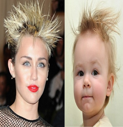 Miley Cyrus vs baby punk