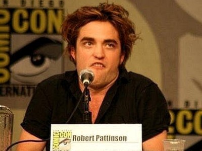 Robert pattinson weird face