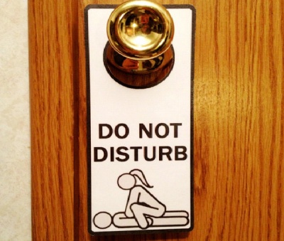 Sex In Progress Do Not Disturb Sign