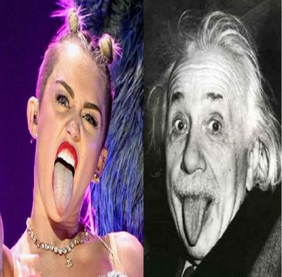 Miley Cyrus vs Einstein