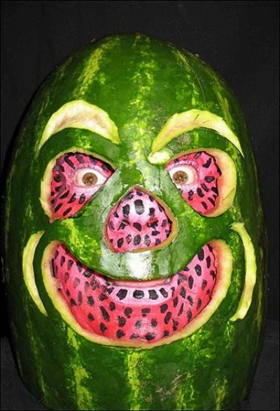 Watermelon face costume