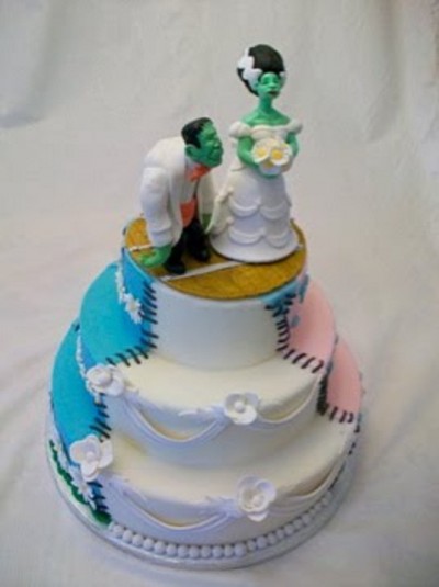 Frankenstein wedding cake